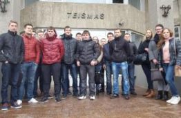 KTU PTVF studentai Panevėžio miesto apylinkės teisme stebėjo baudžiamosios bylos posėdį