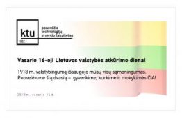 Sveikiname su Lietuvos valstybės atkūrimo diena!