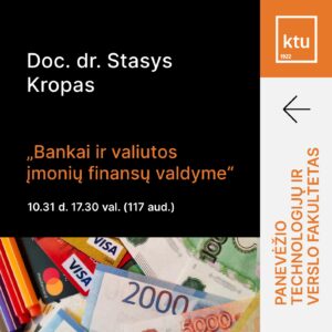 Doc. dr. Stasys Kropas_paskaita