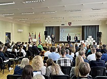 Studentų mokslinė konferencija 2024. Plenarinis posėdis. Pranešėjai MMB „FROSTIQ“ nariai