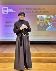 25-oji studentų mokslinė konferencija „Technologijų ir verslo aktualijos 2025“ Dekanė Daiva Žostautienė