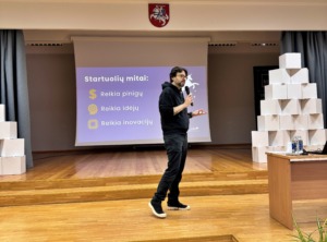 „Saulėtekio Tech Parko“ komunikacijos ir renginių koordinatorius Marius Sukesian