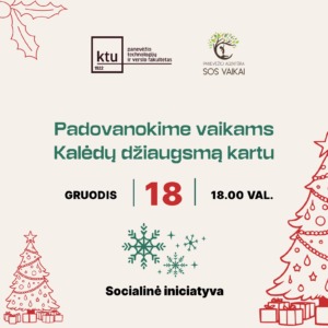 Socialinė iniciatyva „Padovanokime vaikams Kalėdų džiaugsmą kartu“