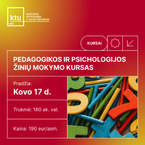 Pedagoginiai-psichologiniai kursai Panevėžyje