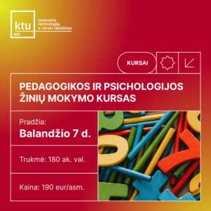 Pedagoginiai-psichologiniai kursai Panevėžyje