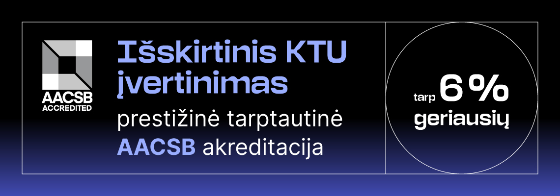 PTVF studijų programa &bdquo;Vadyba&ldquo; įvertinta prestižine AACSB akreditacija