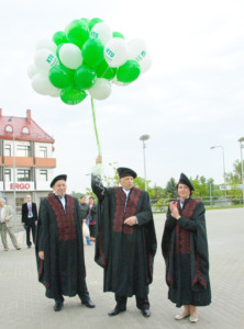 KTU Panevėžio institutui 50 metų, 2011 m. Iš kairės: prof. J. Bareišis, prof. Ž. Bazaras, prof. A. Valackienė